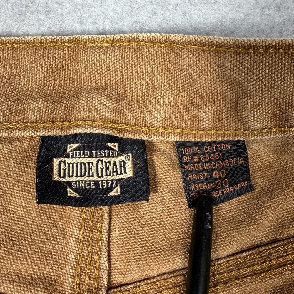 Lot Of 2 Vintage Guide Gear Mens 40x30 Double Knee Cotton Canvas Carpenter Pants - Picture 5 of 16